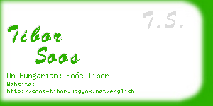 tibor soos business card